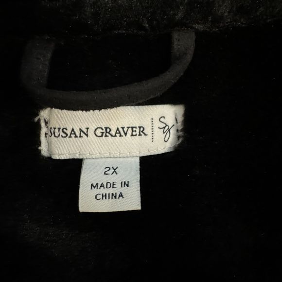 Susan Graver Faux Shearling Vest with Front Pockets - Women's 2X - Picture 6 of 8